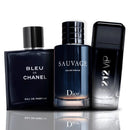 Compra 1 y Lleva 3 - Sauvage Dior, 212 VIP Black, Bleu de Chanel - 100ML
