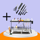 COMBO ESTANTE  +  SET DE CUCHILLOS