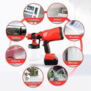 Pistola de Pintura Eléctrica con Compresor, Batería y ajuste de Pulverización