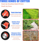 Cortadora inalámbrica sin cuerda de 24 V, cortadora de hierba eléctrica, cortadora de césped de altura ajustable de bajo ruido | INCLUYE 2 BATERIAS