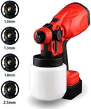 Pistola de Pintura Eléctrica con Compresor, Batería y ajuste de Pulverización