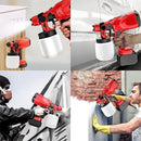 Pistola de Pintura Eléctrica con Compresor, Batería y ajuste de Pulverización